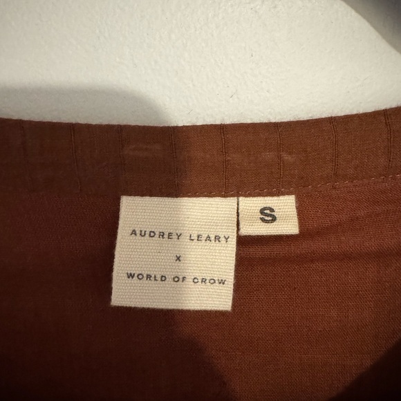 World of Crow Brown Elasticized Midi Dress Sz S - Picture 13 of 14